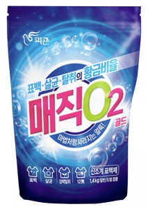 Кислородный отбеливатель (порошковый) PIGEON Magic O2 Gold 1,4 кг