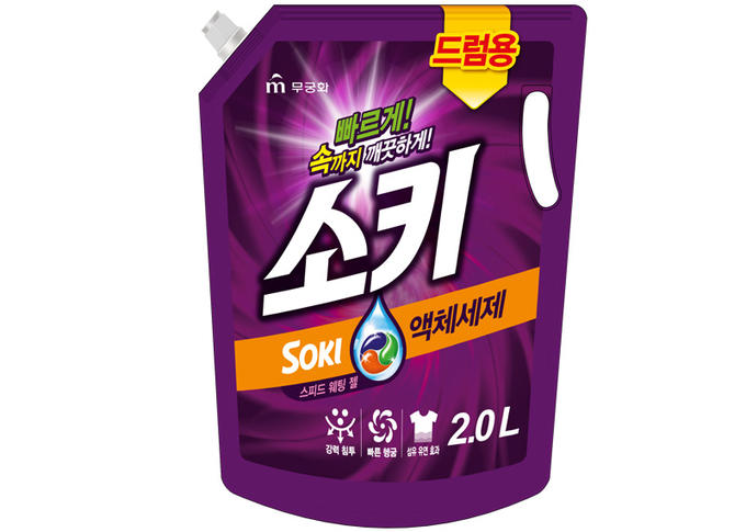 Жидкое средство для стирки MUKUNGHWA Soki (в автоматических стиральных машинах с горизонтальной загрузкой) МУ 2 л