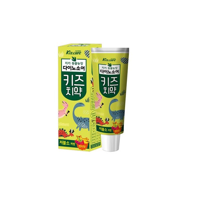 Детская зубная паста MUKUNGHWA с ярким вкусом микса фруктов «Kizcare» (с пониженным содержанием фтора) 80 г