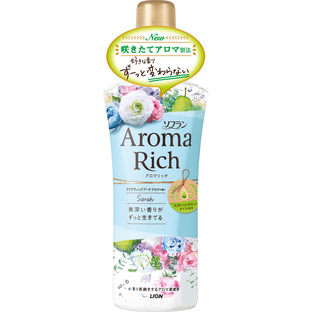 Кондиционер для белья LION Aroma Rich Sarah / Сара (аромат унисекс) 520 мл