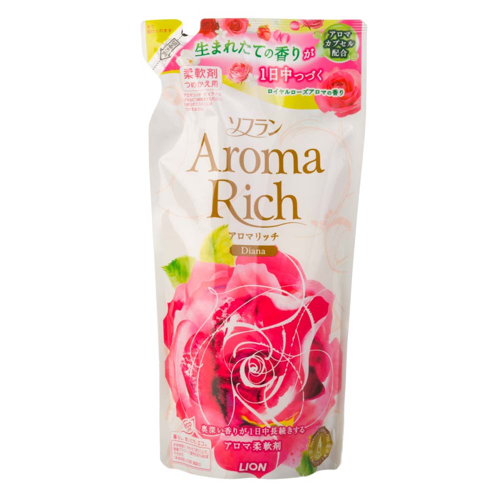Кондиционер для белья LION Aroma Rich Diana / Диана, женский аромат 400 мл