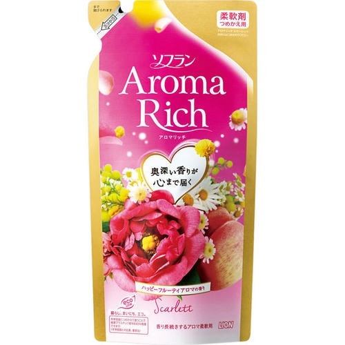 Кондиционер для белья LION Aroma Rich Scarlett / Скарлетт женский аромат 400 мл
