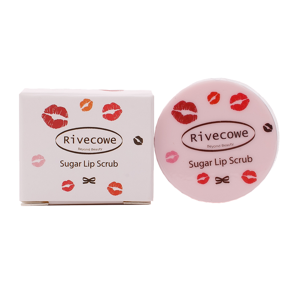 Нежный скраб для губ Rivecowe Sugar Lip Scrub с частичками тростникового сахара 8 мл.