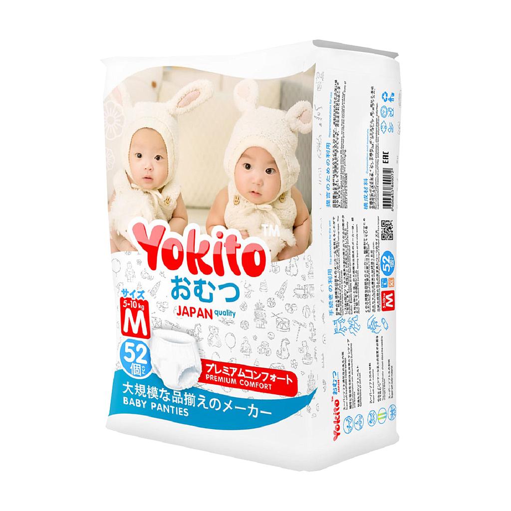 Подгузники-трусики Yokito Premium M (5-10 кг) 52 шт.