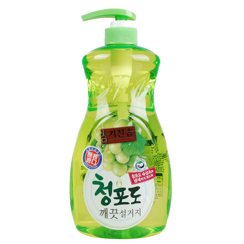 Премиальное дезодорирующее средство MUKUNGHWA для мытья посуды в холодной воде Зеленый виноград, 1 л