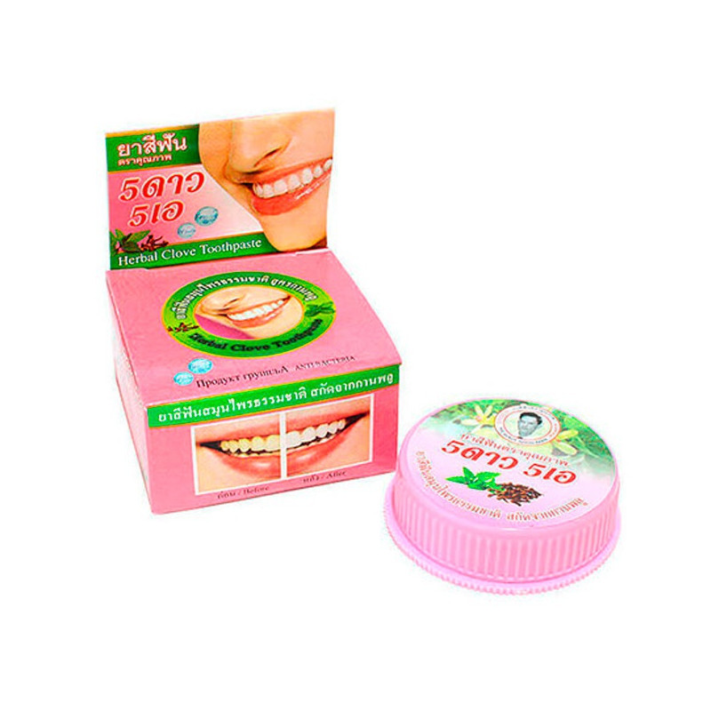 Травяная зубная паста 5 Star Cosmetic с экстрактами Гуавы и Гвоздики, 25 гр.