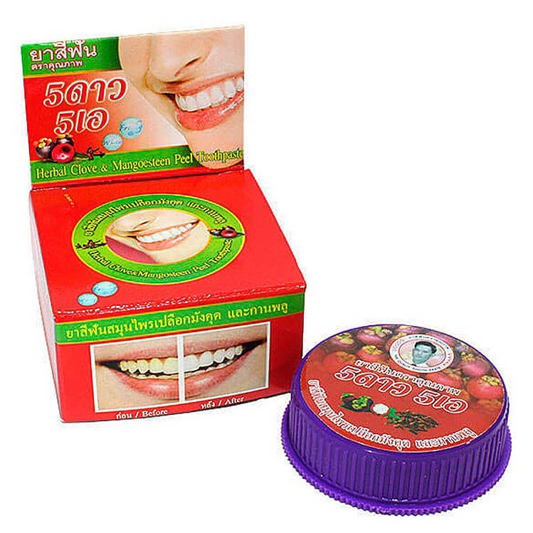 Травяная зубная паста 5 Star Cosmetic с экстрактом Мангостина 25 гр.