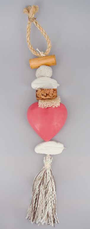 Тресс-саше декоративное Label Provence Nature (Сердце малиновое), 1 шт.