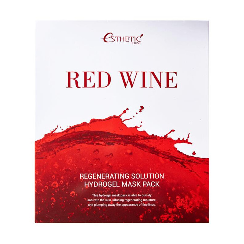 Гидрогелевая маска ESTHETIC HOUSE с экстрактом красного вина, 1 шт.