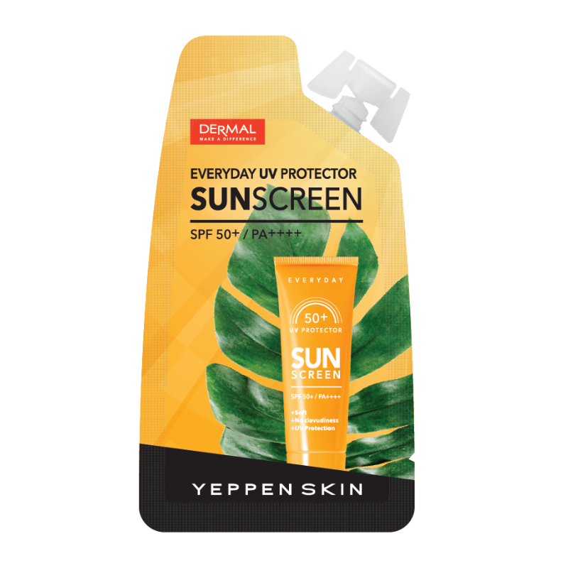 Солнцезащитный крем YEPPEN SKIN увлажняющий с натуральными экстрактами SPF 50+/PA++++ 10 гр.