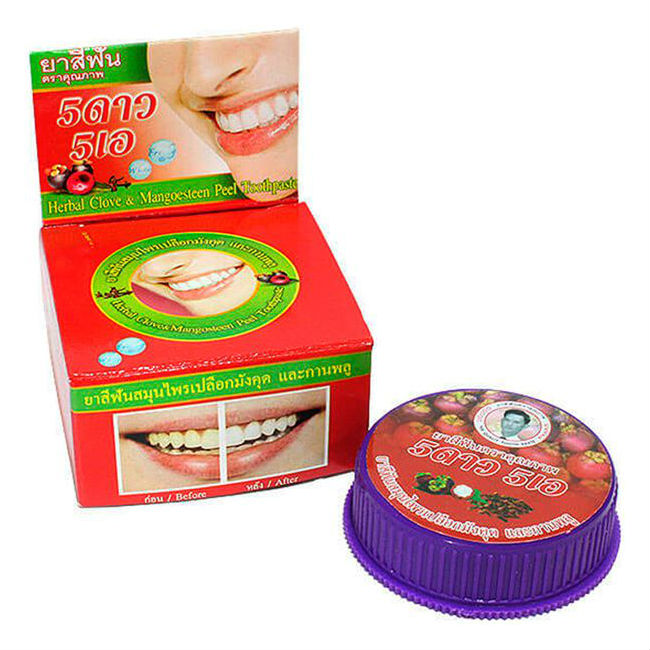 Травяная зубная паста 5 Star Cosmetic с экстрактом мангостина, 25 гр