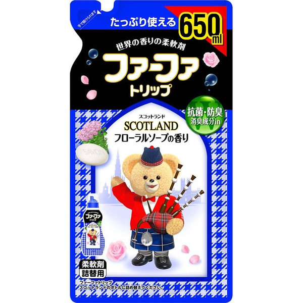 Кондиционер для детского белья NISSAN FAFA Шотландия концентрированный, запасной блок, 650 мл