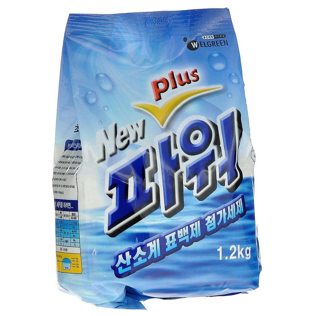 Стиральный порошок Welgreen New Power Plus (ферментный, отбеливающий, с легким ароматом, с тотолазой), мягкая упаковка, 1,2 кг