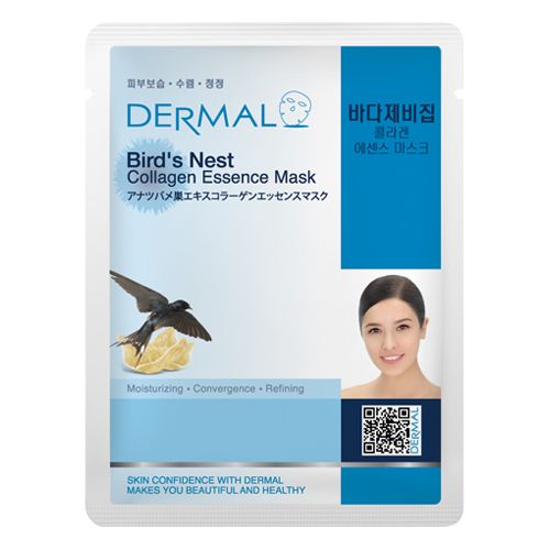 Косметическая маска 042 DERMAL с коллагеном и экстрактом птичьих гнезд «Ласточкино гнездо» 23 гр