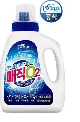 Кислородный отбеливатель PIGEON (порошковый) Magic O2 Gold (бутылка с мерным стаканом) 1,5 кг