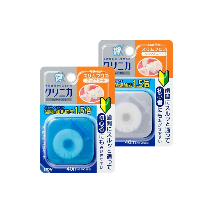 Шелковистая зубная нить LION Clinica (особотонкая), 40 м