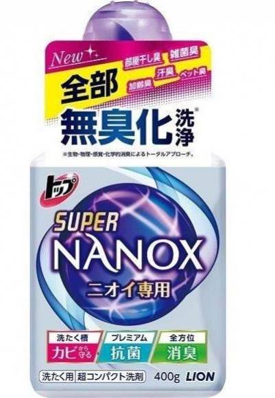 Гель для стирки LION TOP Super NANOX (концентрат для контроля за неприятными запахами) 400 гр