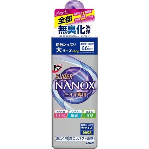 Гель для стирки LION TOP Super NANOX (концентрат для контроля за неприятными запахами) 660 гр