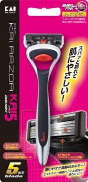 Мужской бритвенный станок KAI с плавающей головкой, пятью лезвиями, 1 шт