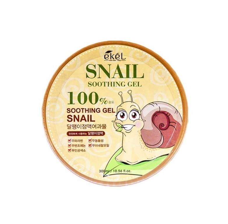 Увлажняющий гель для лица и тела Ekel с экстрактом улитки 100%, для всех типов кожи, 300 мл