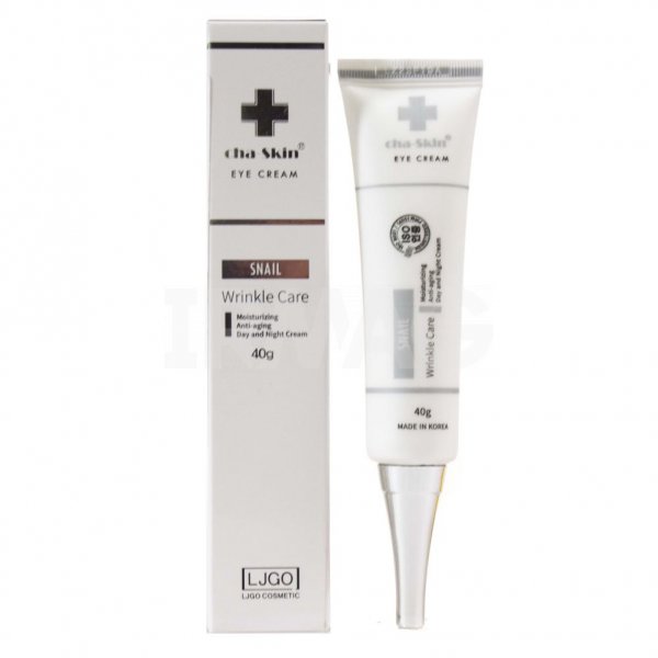 Антивозрастной увлажняющий крем Juno для кожи вокруг глаз с муцином улитки (для всех типов кожи) 40 г