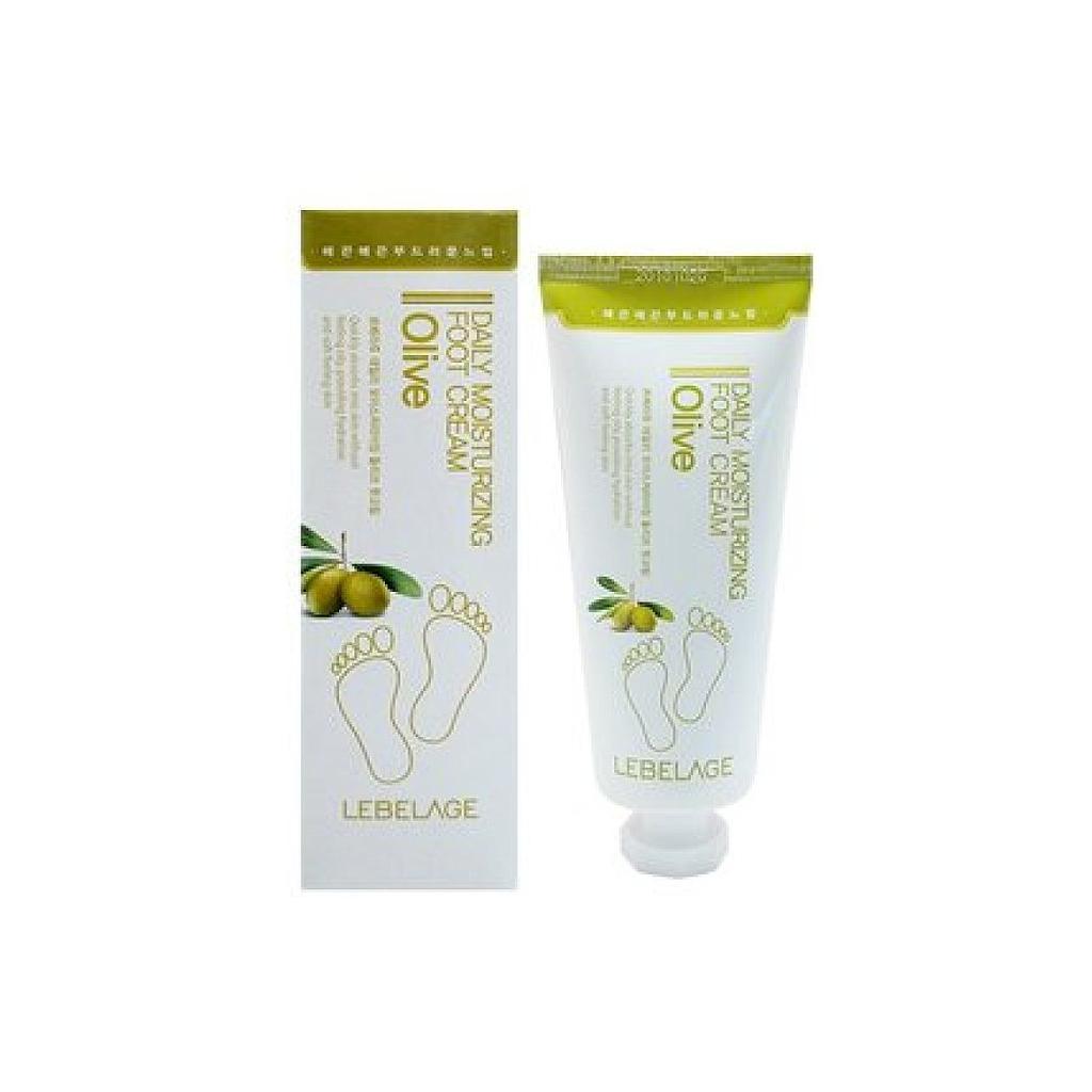 Увлажняющий крем для ног LEBELAGE с оливой для всех типов кожи 100 мл