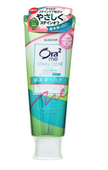 Зубная паста SUNSTAR Ora2 для удаления зубного налета и придания белизны зубам (с ароматом белого травяного чая), 125 гр