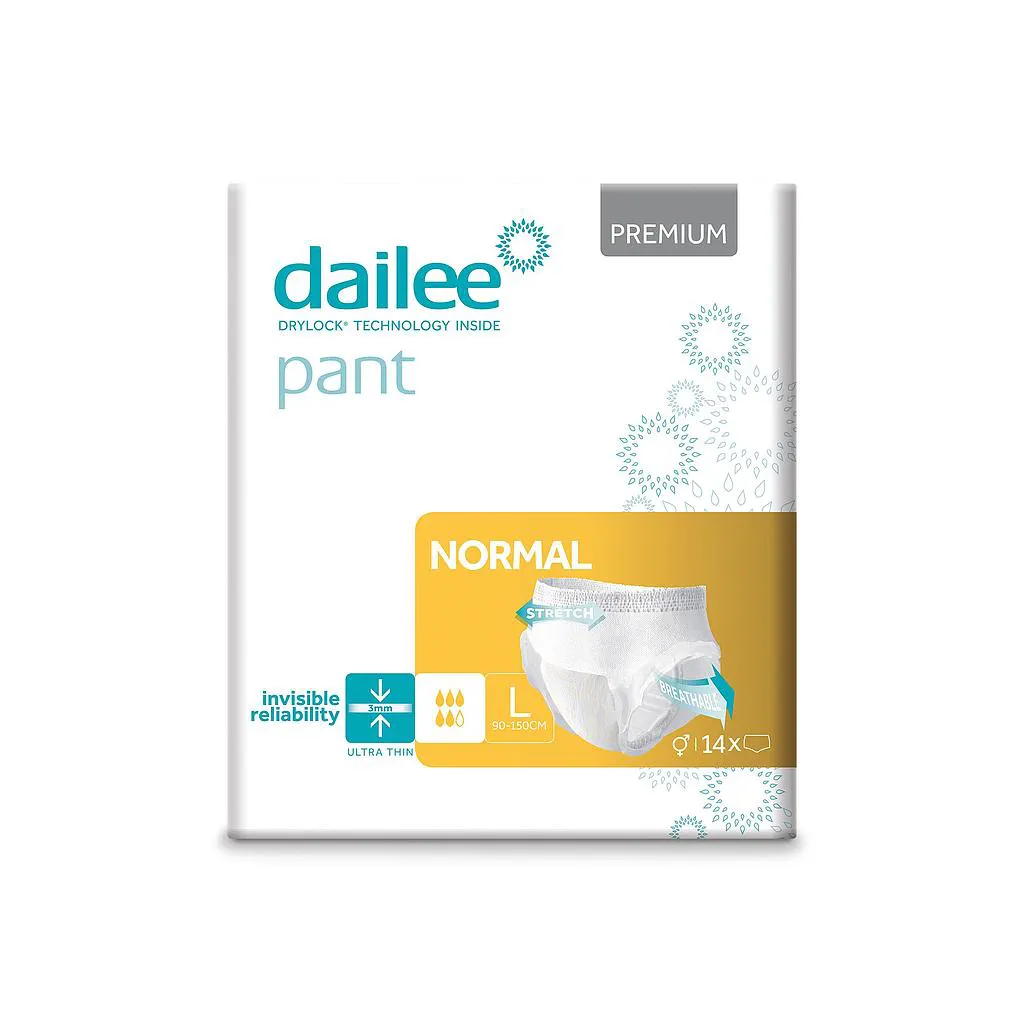 Подгузники-трусики Adult DAILEE PREMIUM AIR TUBES 5 капель L 110-140 см, 14 шт.