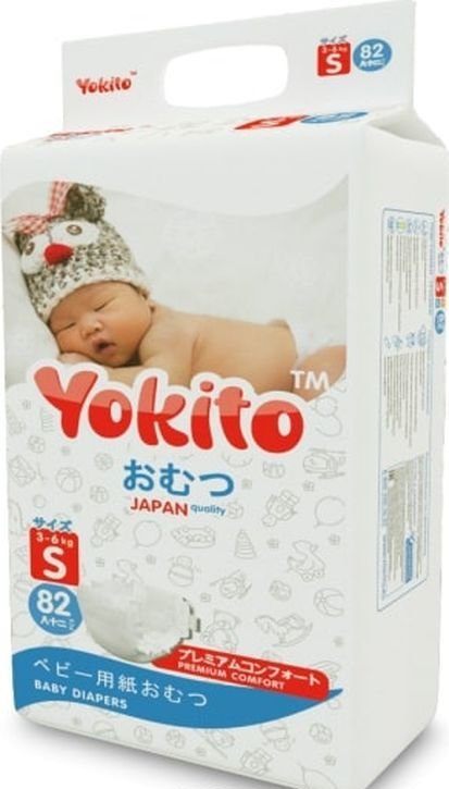 Подгузники Yokito Premium S 3-6кг 64шт