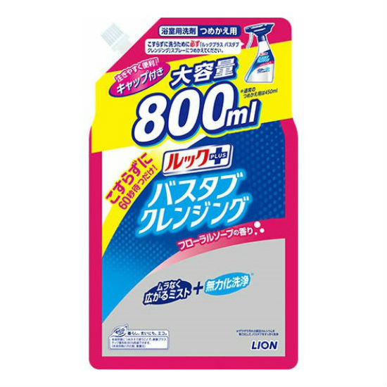 Чистящее средство для ванной комнаты LION быстрого действия (с ароматом мыла), мягкая упаковка с крышкой 800 мл