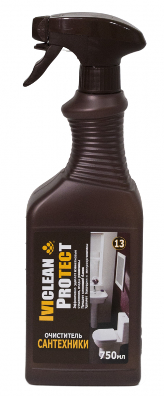 Очиститель сантехники Iviclean Protect, триггер, 0,75 л