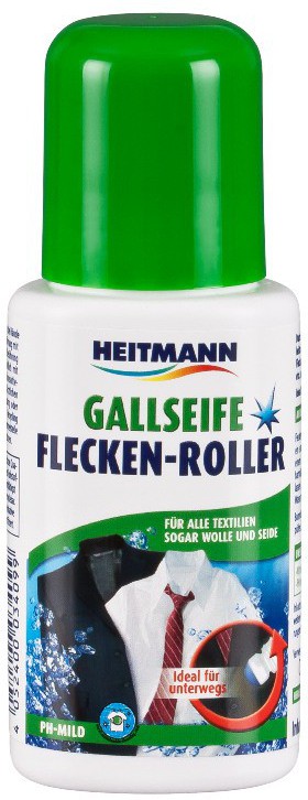 Пятновыводитель на основе желчного мыла Heitmann, роллер 75 мл.