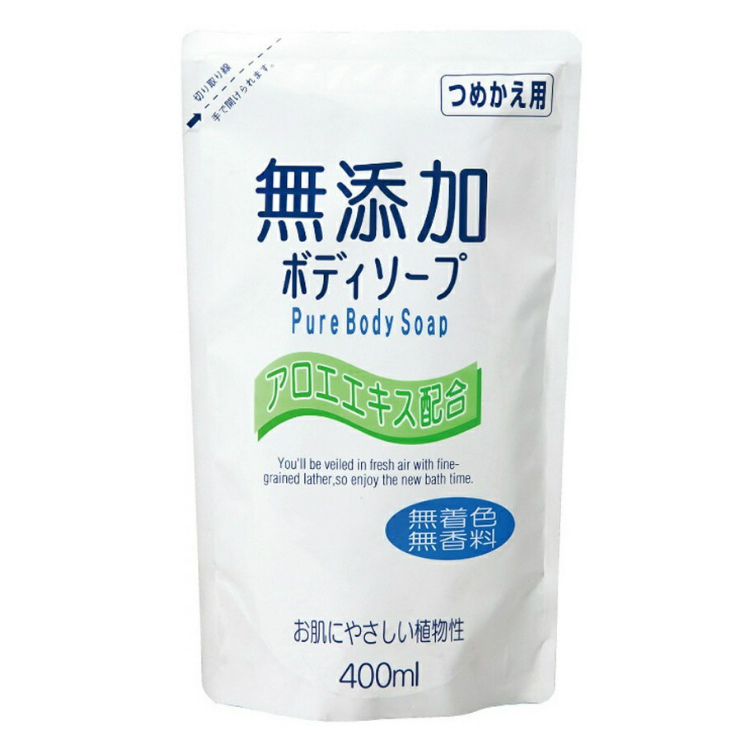 Жидкое мыло для тела COW с натуральными ингредиентами без добавок «Mutenka» (мягкая упаковка), 400 мл