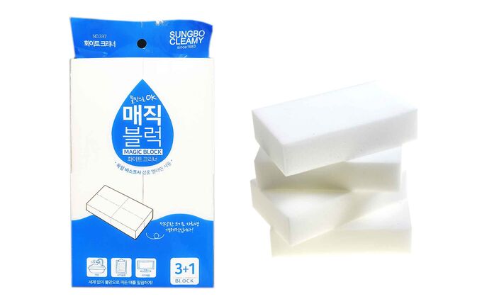 Губка меламиновая SUNG BO Magic Cleaner (7 х 12 х 3 см) х 4 шт