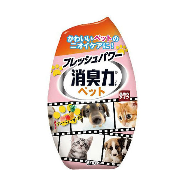 Жидкий освежитель воздуха для комнаты ST SHOSHU-RIKI(для удаления запаха домашних животных с фруктовым ароматом), 400 мл