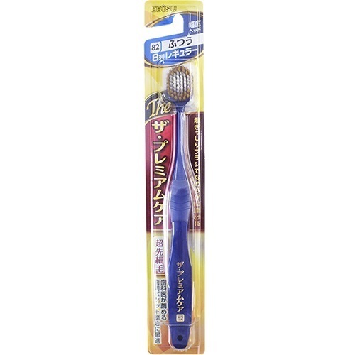 Супер-широкая 8-ми рядная зубная щетка EBISU с увеличенным количеством пучком круглой формы со сверхтонкими концами щетинок №82 (Жесткая), 1 шт.