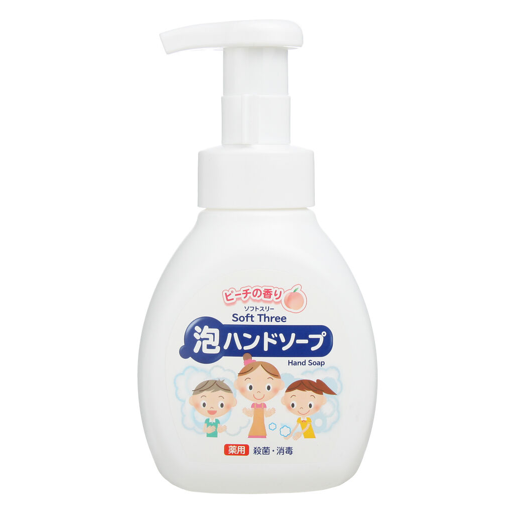 Мыло-пенка для рук MITSUEI с антибактериальным эффектом (с ароматом персика) 250 мл