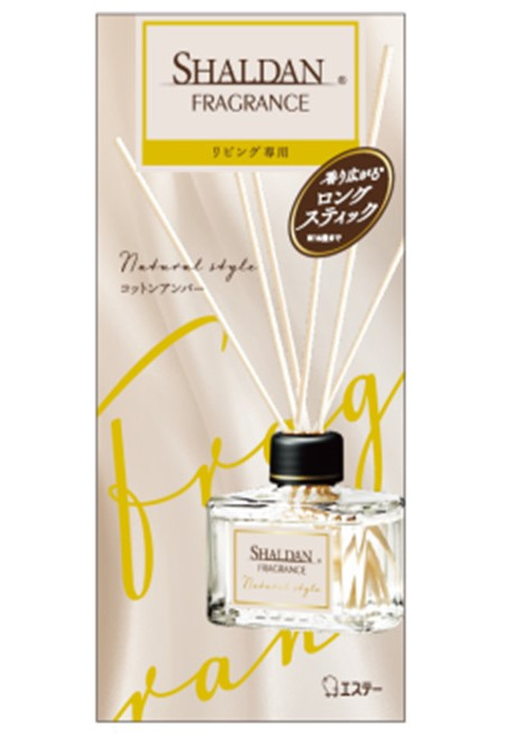 Освежитель воздуха для комнаты ST SHALDAN «Хлопок и Амбра» (флакон + длинные палочки) 80 мл