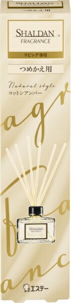Освежитель воздуха для комнаты ST SHALDAN Хлопок и Амбра (сменная упаковка - наполнитель + длинные палочки) 80 мл
