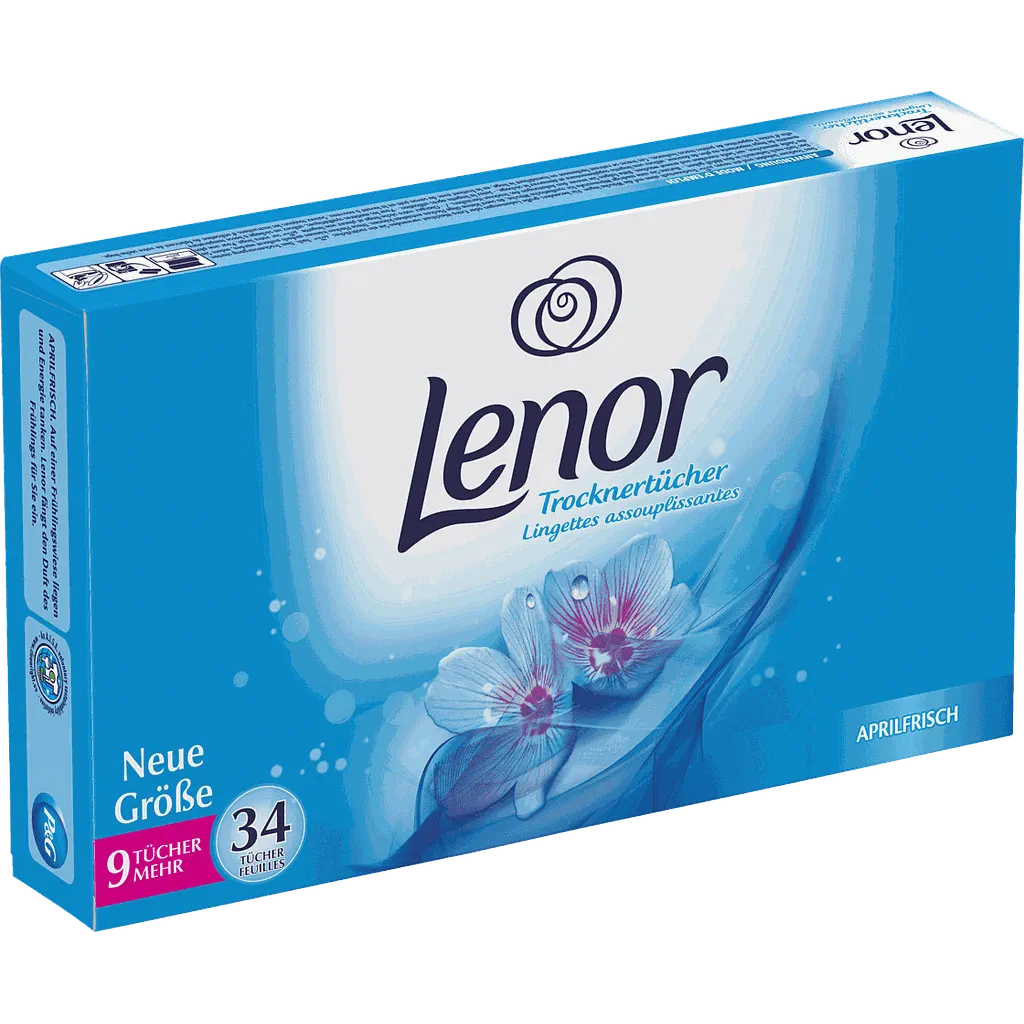 Салфетки-кондиционер для белья Lenor для сушильных машин 34 шт