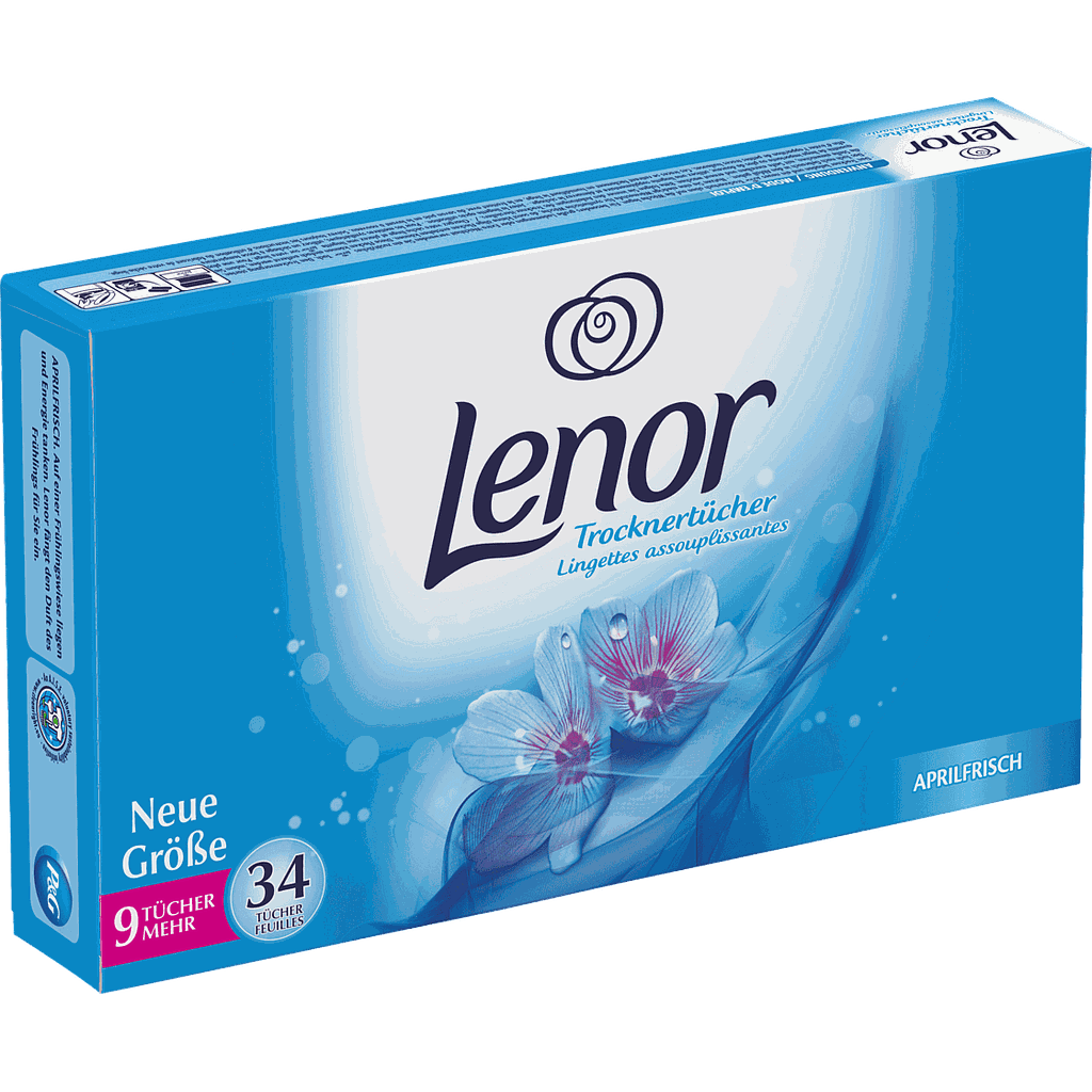 Салфетки-кондиционер для белья Lenor для сушильных машин 34 шт