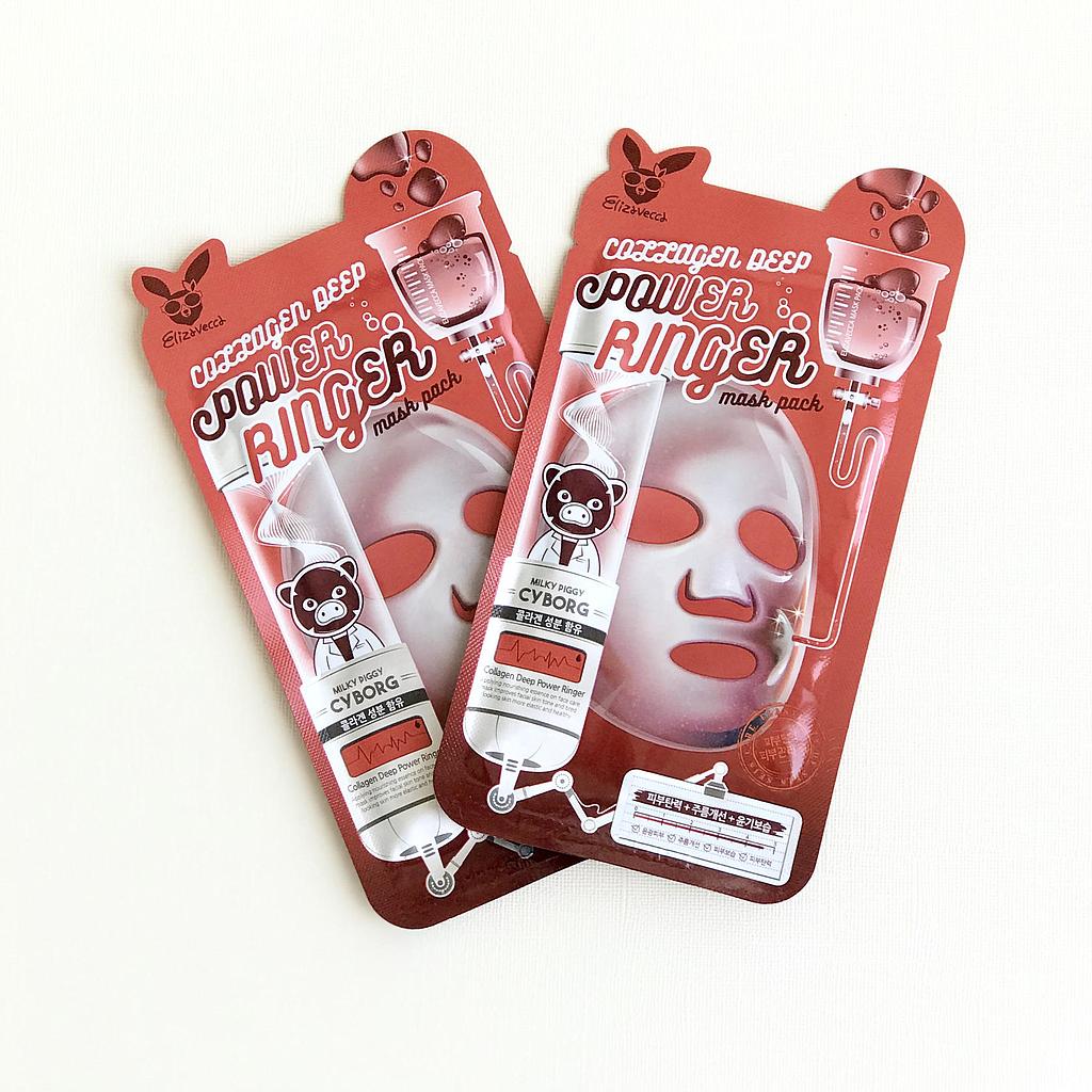 Тканевая маска для лица Elizavecca (коллаген), 1 шт.