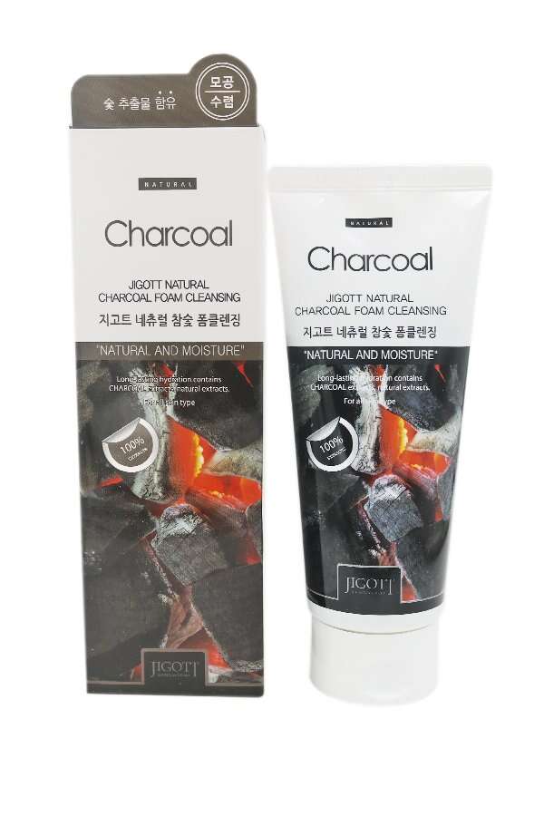 Пенка для умывания JIGOTT (уголь), 180 мл