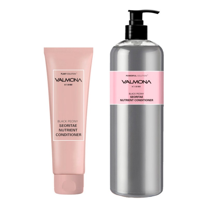 Кондиционер для волос VALMONA (черный пион/бобы),480 мл