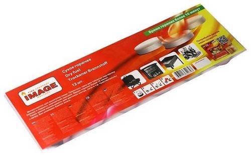 Сухое горючее IMAGE, 12 шт.