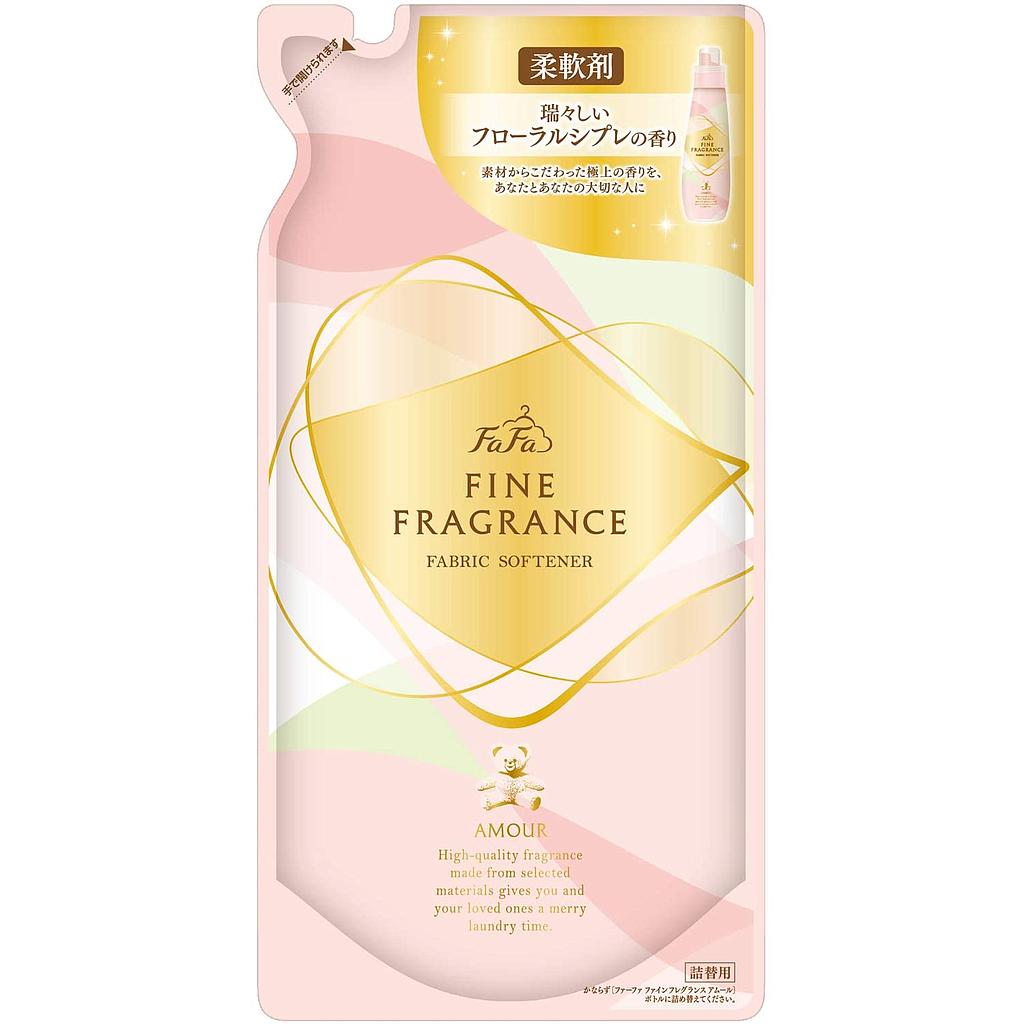 Антистатический кондиционер для белья NISSAN FAFA Fine Fragrance Amour (цветочно-шипровый аромат), запасной блок с крышкой, 800 мл