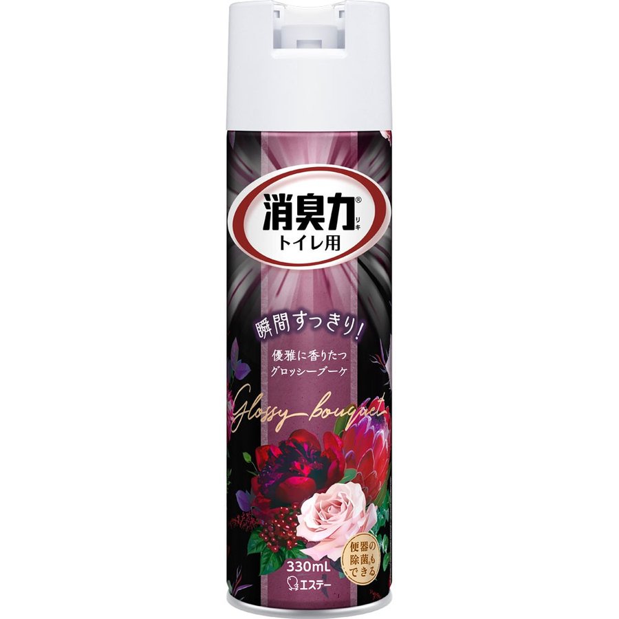 Освежитель воздуха ST для туалета SHOSHU RIKI с антибактериальным эффектом «Искрящийся букет», 330 мл