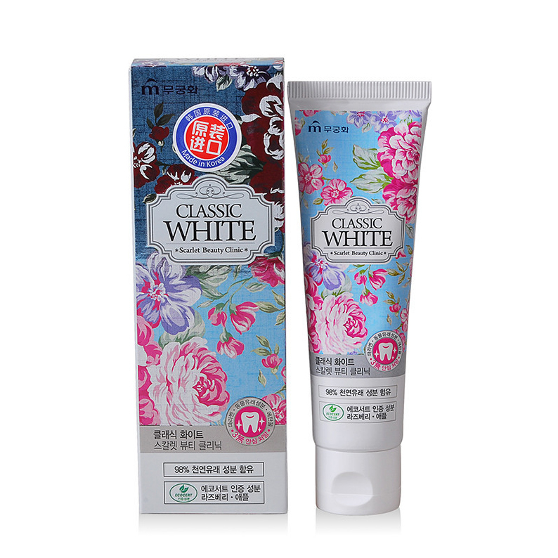 Зубная паста MUKUNGHWA «Classic White» отбеливающая (аромат мяты и ягод), 110 гр