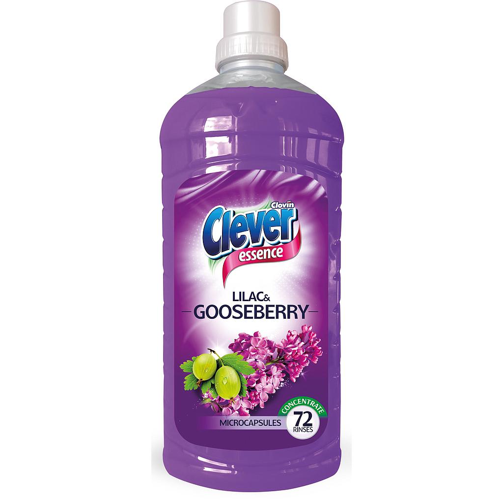 Ополаскиватель для белья концентрат Clever Essence Сирень и крыжовник 1,8 л