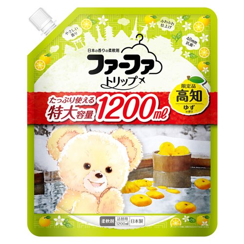 Кондиционеры для белья NISSAN FAFA с расслабляющим ароматом юдзу (запасной блок с крышкой) 1,2 л